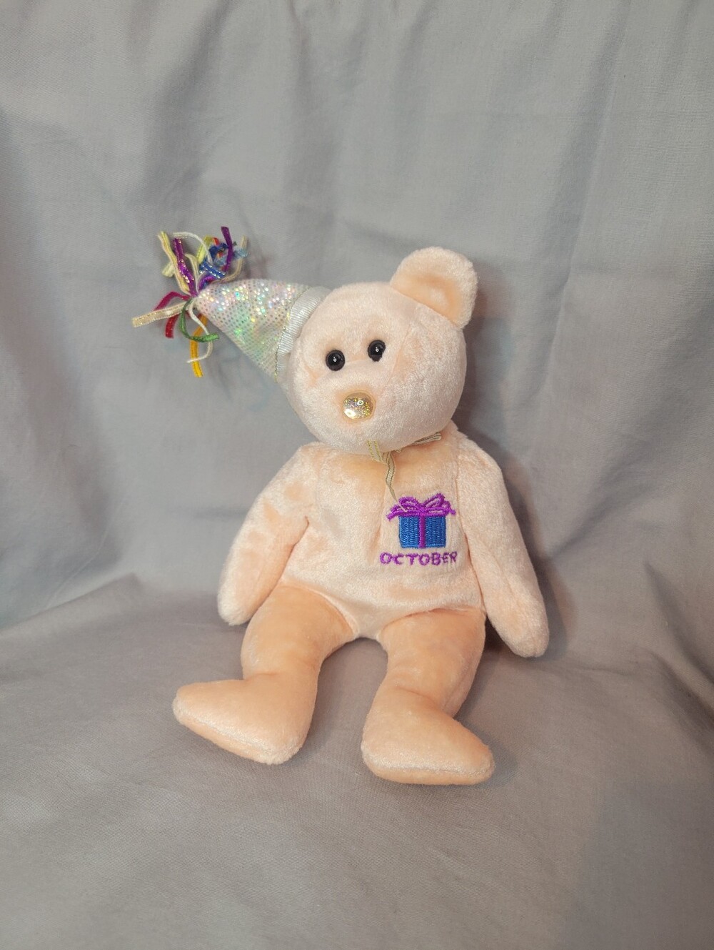 Ty October Birthday Plush Bear Beanie Baby